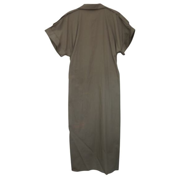 Saunders Beige Ruched Shirt Dress Sz 16 - Picture 9 of 11